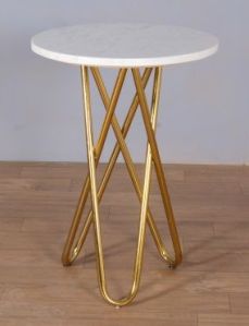 Marble top side table