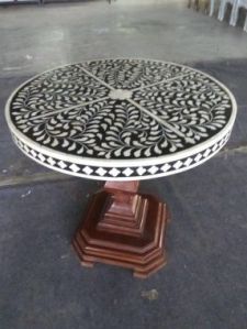 MDF Bone and Mango Wood Table