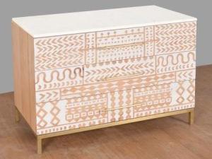 Steam Beech Wood Sideboard Cabinet