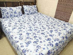 ABC Textile Queen Size Printed Bed Sheet with 2 Pillow Covers (90x100 Inches)