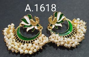 Meenakari Peacock Earrings