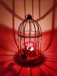 cage  candle holder