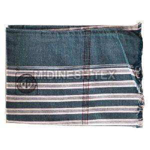 Green Stripped Cotton Towel