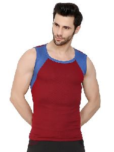 Maroon Blue Gym Vest