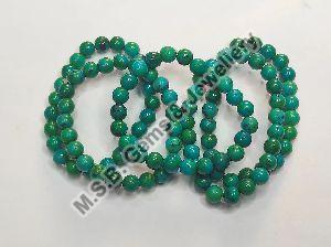 Chrysocolla Round Shape Crystal Smooth Polish Stone Beads