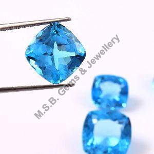 Natural AAA+ Swiss Blue Topaz Faceted Loose Gemstones