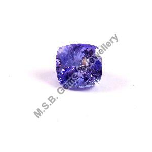 Natural Tanzanite Cushion Faceted Cut Gemstone