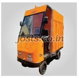 4-Wheel Platform Truck With Operator and Canopy Cabin
