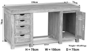Acacia Wood Office Table