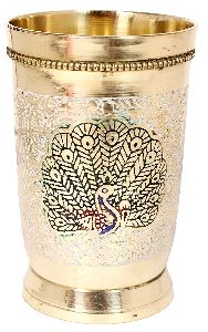 Brass Embossed Tumbler