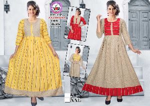 Ladies Rayon Ghera Kurti