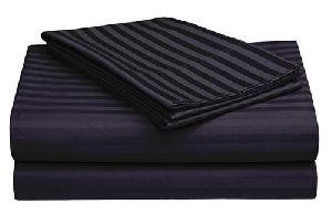 Black Satin Double Bed Sheet