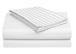 White Satin Double Bed Sheet