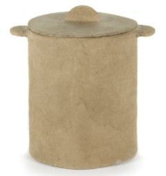 Paper Mache Sugar Pot with Lid