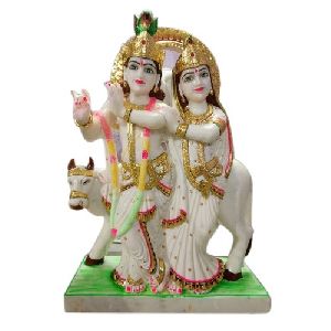 Marble Radha Krishna Statue