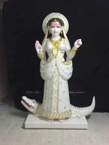 Marble Ganga Mata Statue