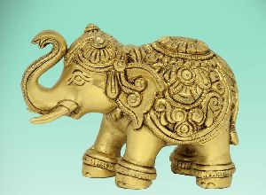 3 Inch Brass Elephant Statue