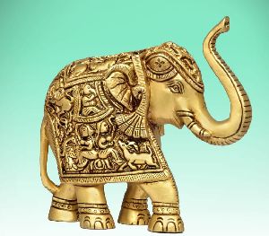 6 Inch Brass Elephant Statue