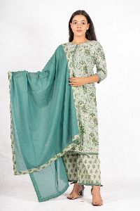 Ladies Straight Kurta Palazzo with Dupatta