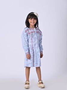 Girls A Cool Hour In Waist Pleat Shirt Dress