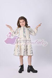Girls Eira Snow White Mini Dress