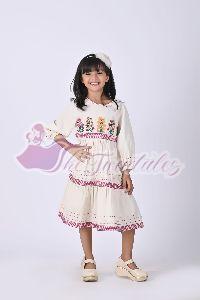 Girls Ethereal Embroidery Mini Dress