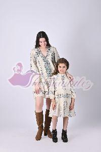 Mother and Daughter Eira Snow White Mini Dress