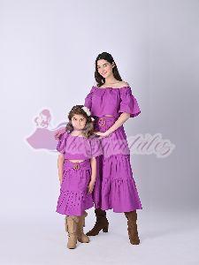 Mother and Daughter Scarlett Dahlia Co-ord Set