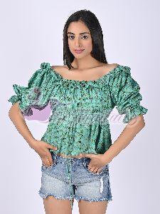 Womens Felicia Ruffle Top