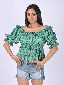 Womens Felicia Ruffle Top