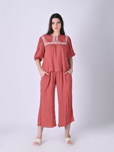 Womens Terracotta Bottomwear