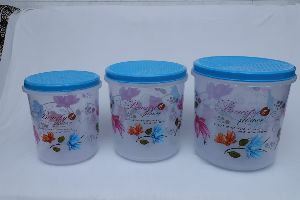 Plastic Round Container Set