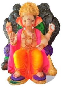 24 Inch Clay Ganesh Statue