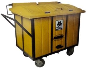 Plastic Garbage Dustbin Trolley