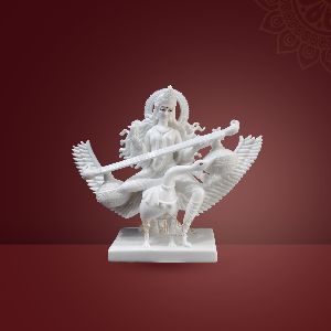 Marble Saraswati Statue