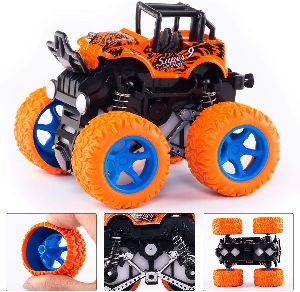 Friction Powered Mini Monster Truck Toys 4 Wheel Drive Vehicles.