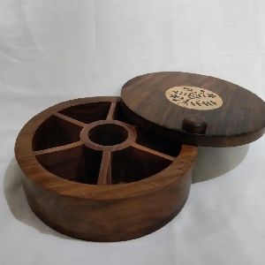 Wooden Spice Box