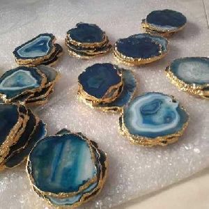 Blue Agate Slices