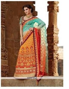 Net Lehenga Saree