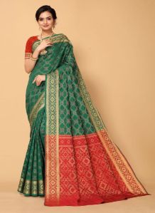 Printed Silk Blend Saree