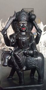 Black Marble Shani Dev Statue