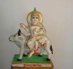 Marble Shailputri Maa Statue