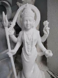White Marble Mahakali Statue