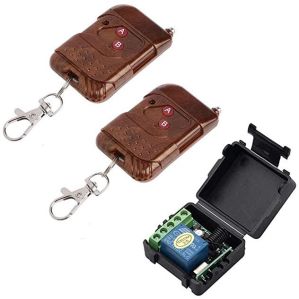 NAVKAR SYSTEMS Electronic Door Lock with 2 Remotes (Black)