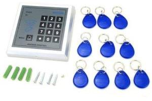 Weatherproof RFID Pin Access Panel with Motorised Lock and Power Supply