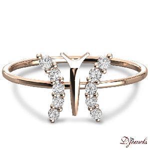 Women's Solid Gold Daily Wear Diamond Ring