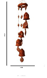 Decorative Hanging Bells Clay Wind Chimes