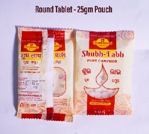 25 gm Round Camphor Tablet Pouch
