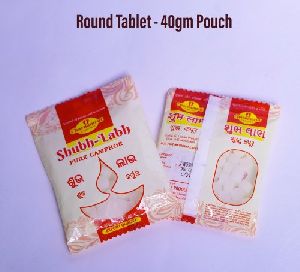 40 gm Round Camphor Tablet Pouch