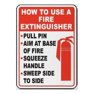 Fire safety poster